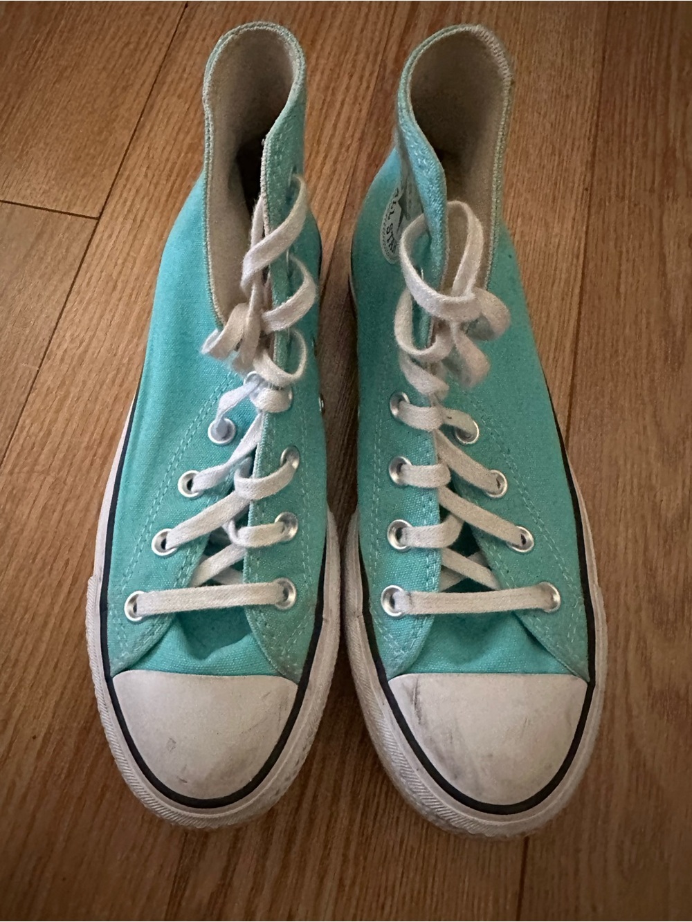 Converse Classic Turquoise High-Top Canvas Sneakers - Women's